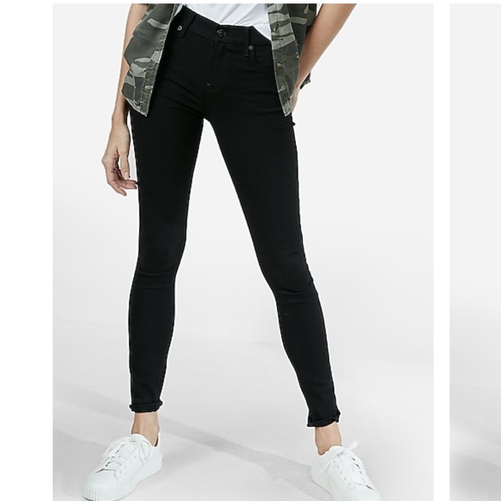 Express Legging Jeans Mid Rise Size: 4R